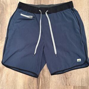 Vuori Men's Dark Blue Athletic Shorts
